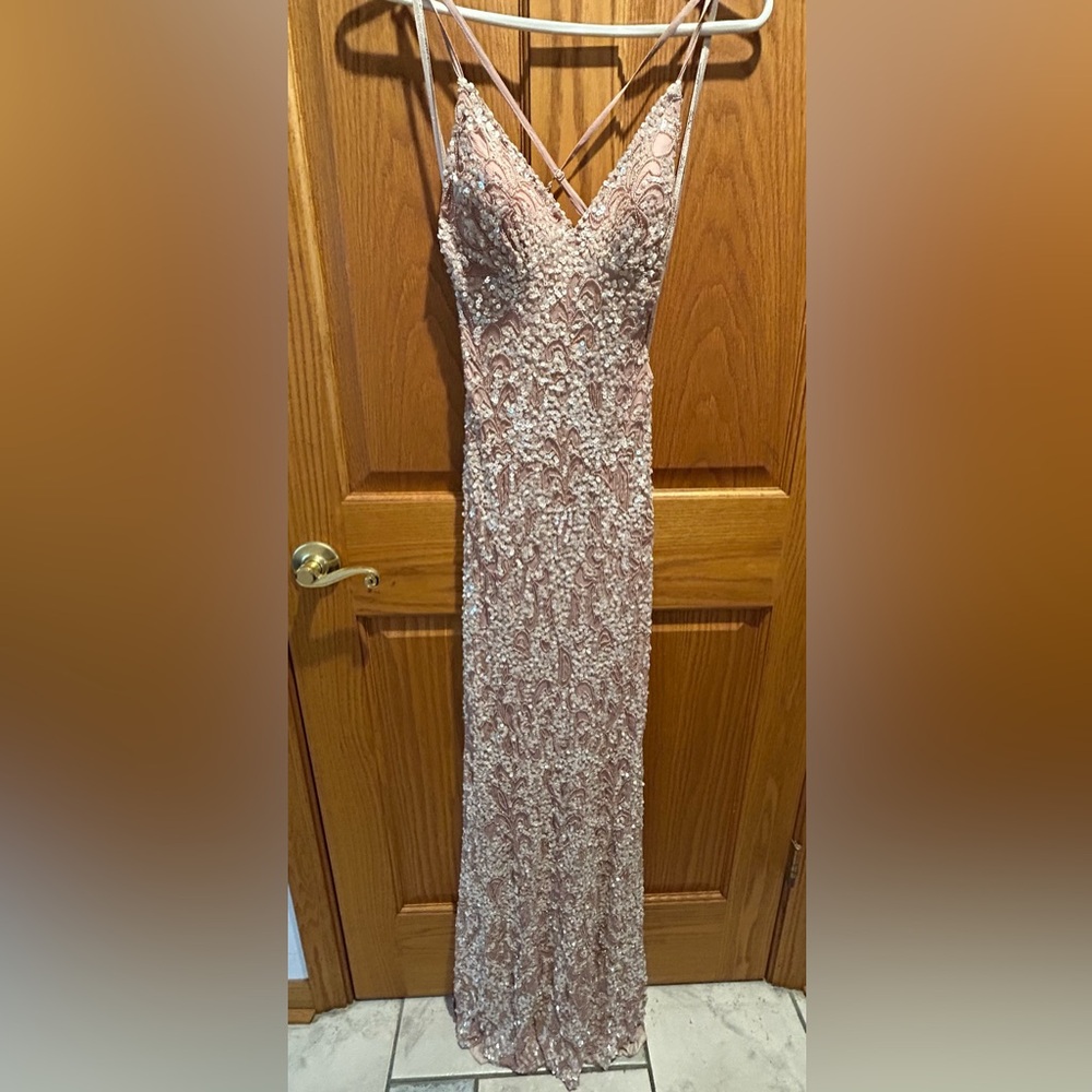 Sequin Rose Gold Dress